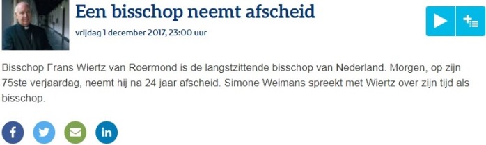 Interview NOS-radio Met het oog op morgen