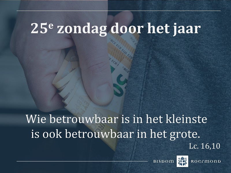 Zondag 18 september 2022 – 25e Zondag door het jaar