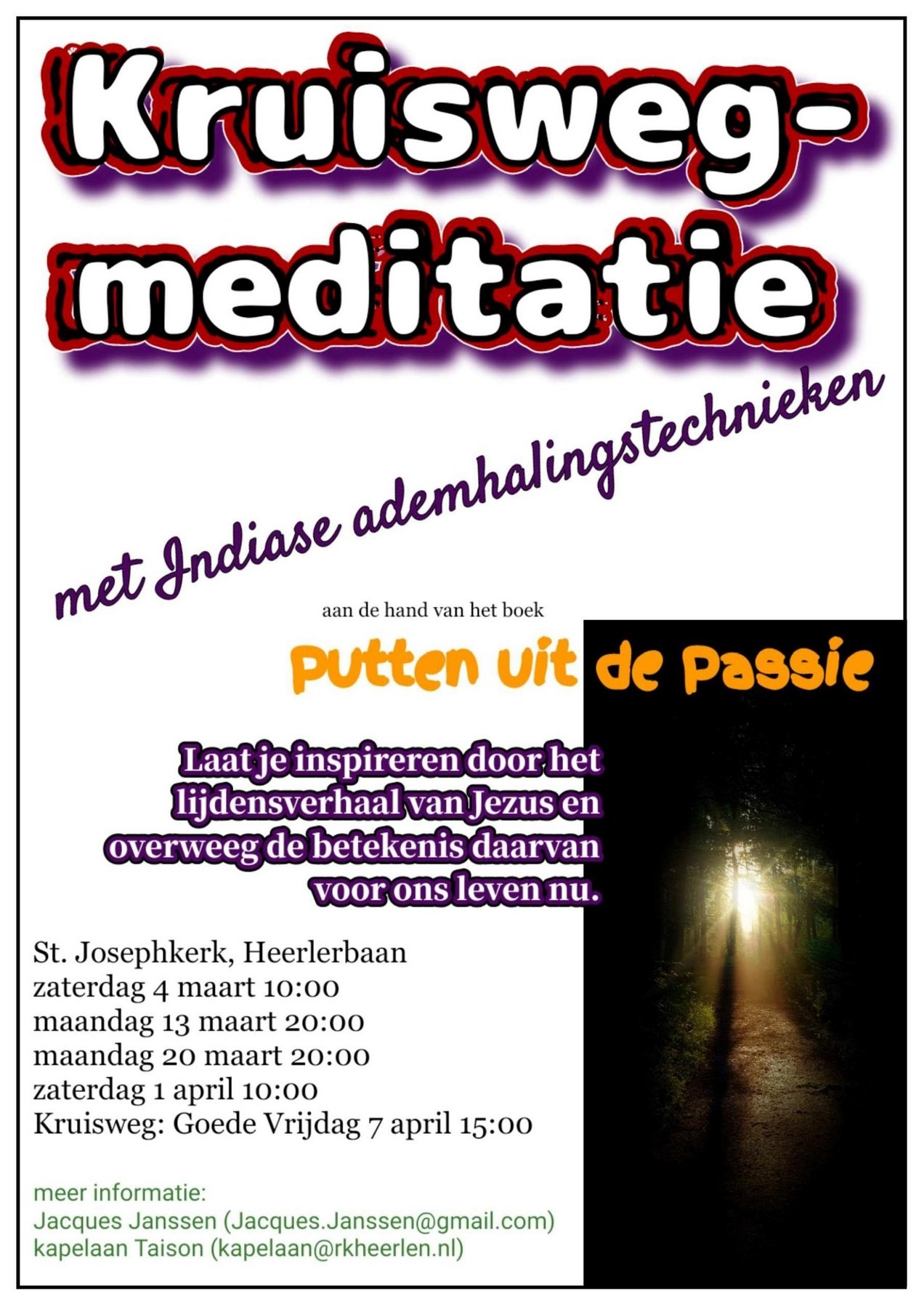 Zaterdag 4 maart t/m vrijdag 7 april