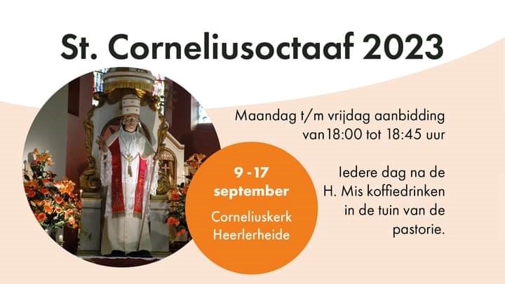 Zondag 9 t/m zondag 17 september