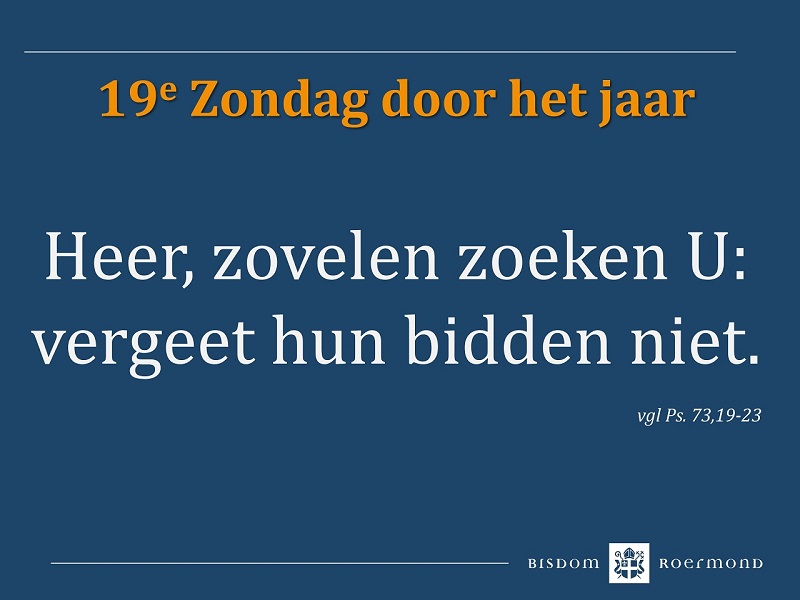 Zondag 11 augustus 2024 – 19e Zondag door het jaar