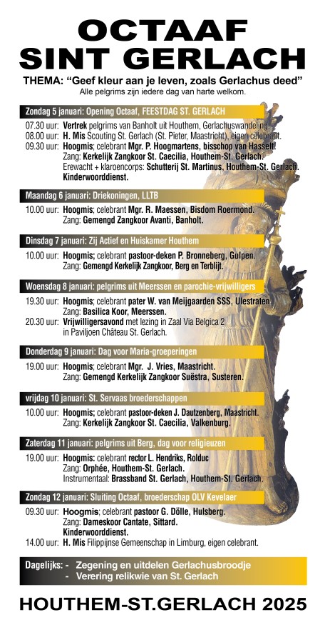 Zondag 5 t/m zondag 12 januari